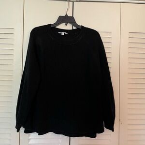Black cotton sweater
